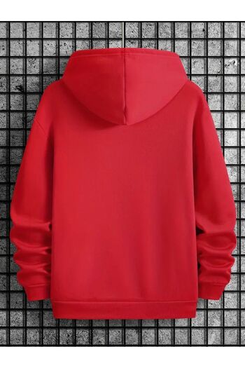 caddekombin London Printed 2 Thread Raster Pocket Hooded Sweatshirt