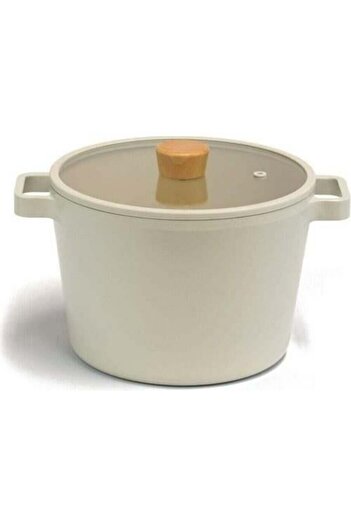 NEOFLAM Fika Aluminum Casting 26 cm Beige Deep Pot