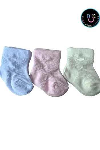 baby kids colors Mixed 3-Color Socks Set for Newborns