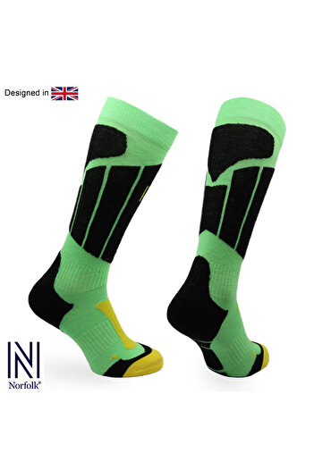NORFOLK Aspen Kids Thermal Ski και Snowboard Παιδικές κάλτσες πράσινες