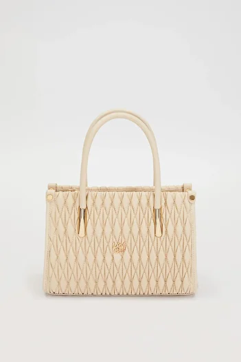 Levidor Cream Baklava Pattern Handbag 930207