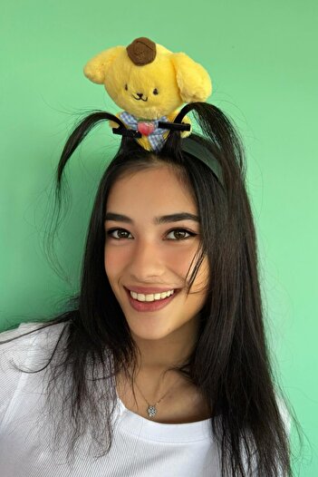 TAKIŞTIR Yellow Color Anime Figured Rivet Buckle Detailed Crown