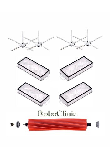 Roboclinic Roborock Q7 Max / Q7 Max Plus - Aspirator robot alb, set de completare de 9 bucăți