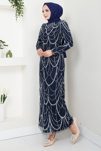 ModaMerve Laci Evening Dress 5631End900-M - Stylish Design with Glitter Detail