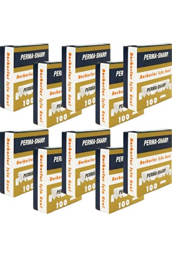 Permasharp Perma Sharp Barber Razor 10X100 Pack Half Shaving Blade, Razor Compatible Razor