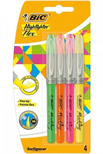 Bic Highliter Flex 4-Pack Highlighter