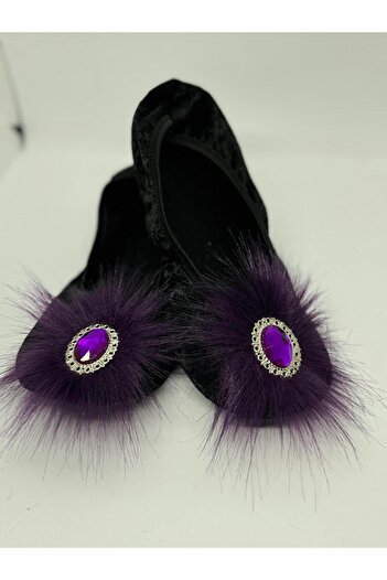 SiFu STYLE Elegance and Comfort in One: Hürrem Stoned Home Flats Booties