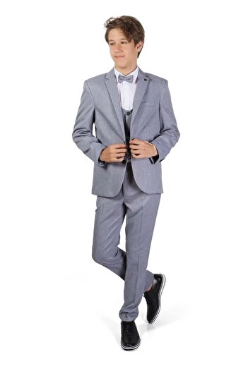 Mnk Baby&Kids Boy's Gray Suit - Waiter Boy Mnk0544