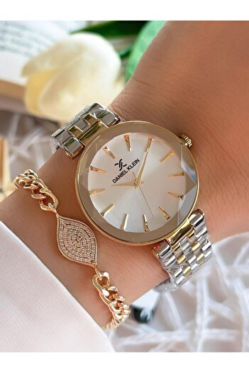 Daniel Klein Steel Band 30 Mt Water Resistant Women's Wrist Watch+Bracelet Bfg.1.10629.3