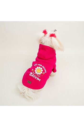 Buddy Store Cat & Dog Outfit Sweatshirt - Let's Your Dreams Bloom Printed Pink Sweatshirt