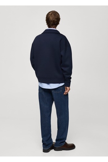 MANGO Man Rahat Kesim Fermuarlı Yaka Sweatshirt