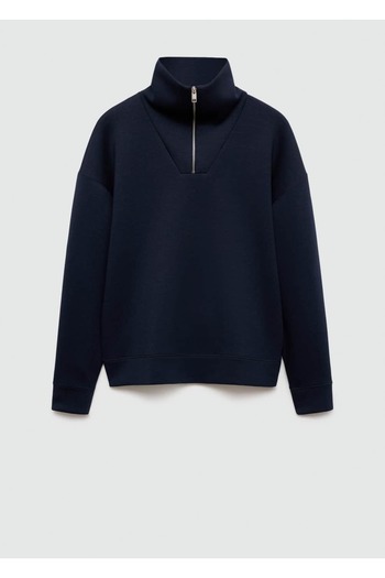 MANGO Man Rahat Kesim Fermuarlı Yaka Sweatshirt