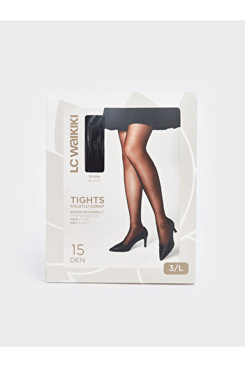 LC Waikiki Lcw Dream Black Women's 15 Denier Plain Pantyhose (S4)