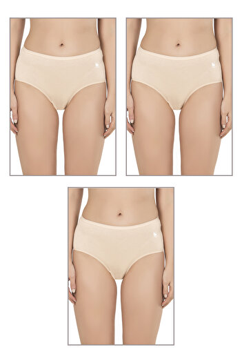ÖZKAN underwear Özkan 23922 3 pachete pentru femei din bumbac modal, flexibili, moale, cu talie înaltă, chiloți bato