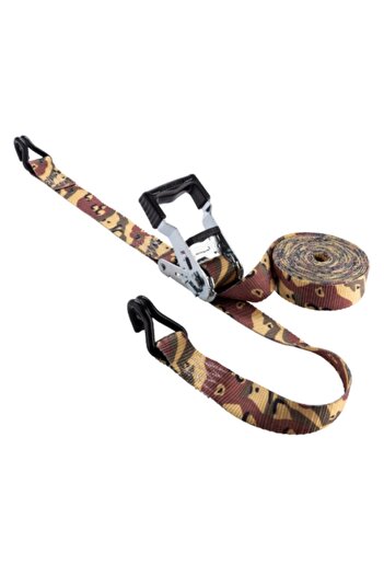 Keeper Camo Ratchet Tie-Down with Open Handle 1.25inch x 16ft