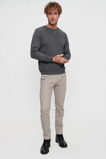 TENA Ανδρικό φούτερ Anthracite Melange Crew Neck - 22-7781 Basic 3 IP Model