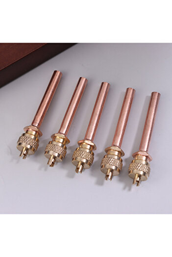 Choice 5Pcs Air Conditioner Refrigeration Access Valves 6MM OD Tube Filling Par 20CC Spare Part Replacem...
