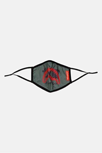 Sprayground Men No Trespassing Adjustable Face Mask, Grey