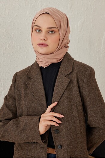 Modakaşmir Σάλι με μοτίβο Welle σειράς Silky Jacquard