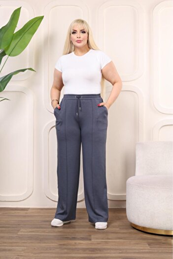 Esina Women's Modal Fabric Wide Leg Sweatpants