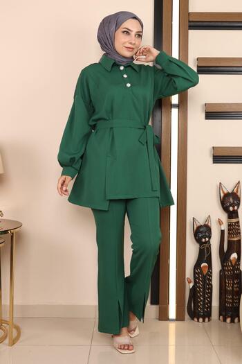Modamihram Slit Suit Emerald 19129