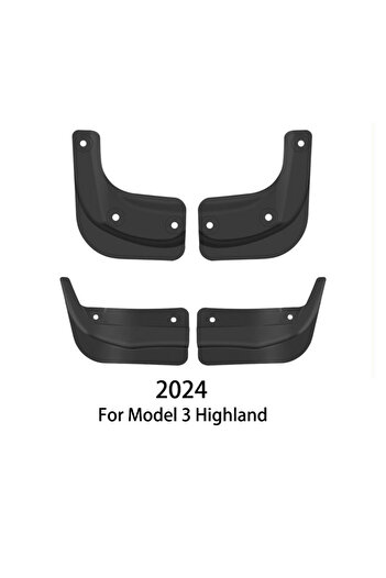 Choice Mud Flaps for Tesla Model 3 Highland 2024 Mudguard Official Original Front Rear Wheel Fenders Spl...