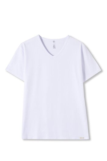 Katia&Bony Basic Modal V-Neck Men's T-Shirt White