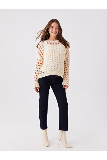 LC Waikiki LCWAIKIKI Maternity Karın Panelli Straight Fit Hamile Jean Pantolon