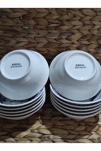 Güral Güral Porcelain Island Model 12 Pieces (Small) 14 cm Soup Bowl