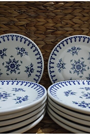 Güral Güral Porcelain Island Model 12 Pieces 19 cm Cake Plate