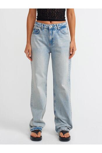 Moda Asrın Kar Yıkama Straight Denim Pantolon-Tint