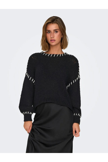 ONLY Onldenise Life Ls Oneck Knt Knitted Sweater