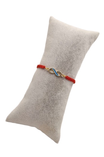 Han Ticarethane Blue Detailed Infinity Sign Macrame Braid Bracelet