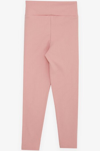 Breeze Girl's Tights Embroidered 8-14 Years, Salmon