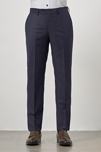 İmza Lacivert Yandan Cepli Slim Fit Classic Pantolon 1003245152