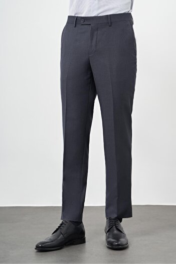 İmza Lacivert Yandan Cepli Comfort Fit Classic Pantolon 1003245157