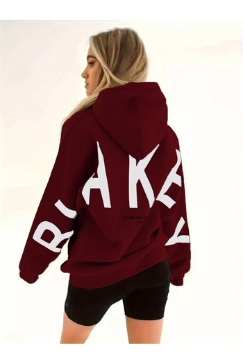 Machetta Blake Printed Unisex Oversize Hooded Sweatshirt - Plus Size