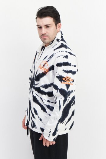 UMBRO Men Sportswear Fit Aries Tie Dye Outdoor Sweatshirt, White Combo