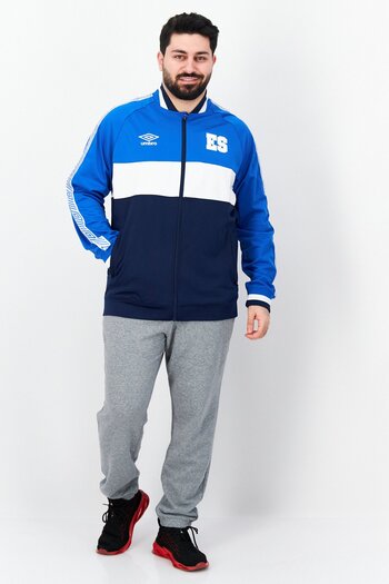 UMBRO Men Sportswear Fit Long Sleeves Icon Jacket, Blue Combo