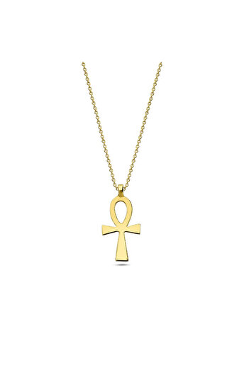 Ariş Sonsuz Yaşam Sembolü Altın Kolye (Ankh)