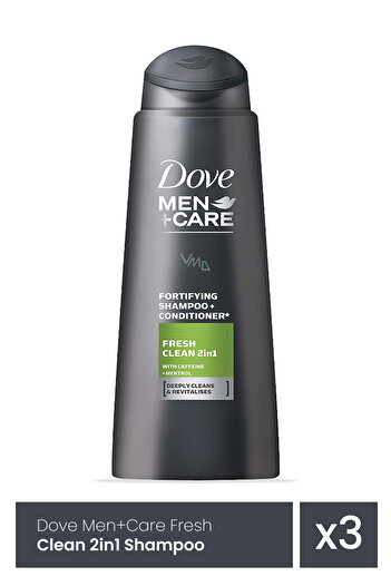 Dove SAMPON 400ML MEN CLEAN FRESH x 3 buc