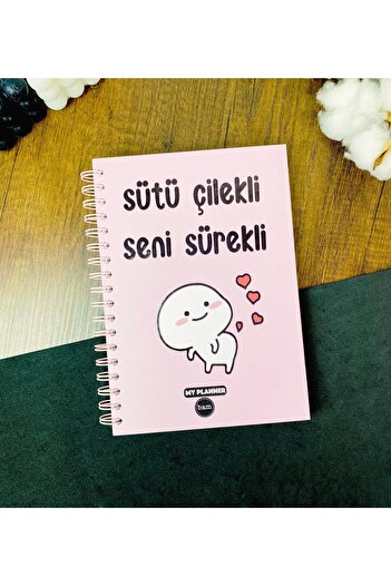 Gift Moda Agenda vorbitoare de lapte și căpșuni cu design continuu