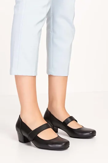 Gondol Genuine Leather Medium Heeled Shoes Okn.5050