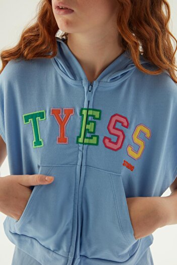 Tyess Bg Store Kız Çocuk Mavi Yelek