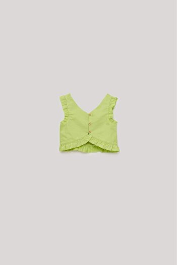 Tyess Bg Store Girls Green Blouse