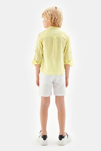 Nebbati Bg Store Erkek Çocuk Sarı Gömlek 23ss1nb3608