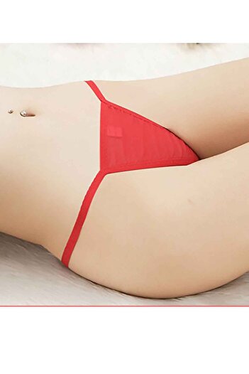 Merry See Red Tulle Thong