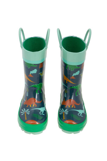 Stephen Joseph Boy's Rain Boots Dinosaur Green