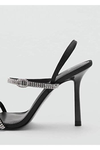 MANGO Woman Strass Taşlı Topuklu Sandalet