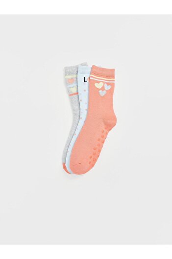 LC Waikiki Lcw Kids Patterned Girl's Socks 3-Piece (W4)